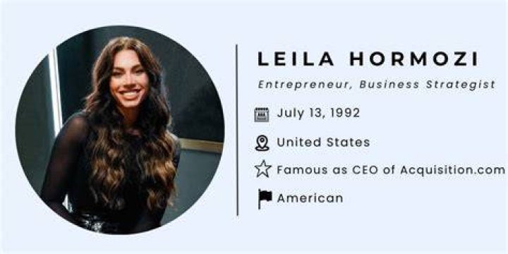 How CEO Leila Hormozi Earned 100M By 28 Building Businesses