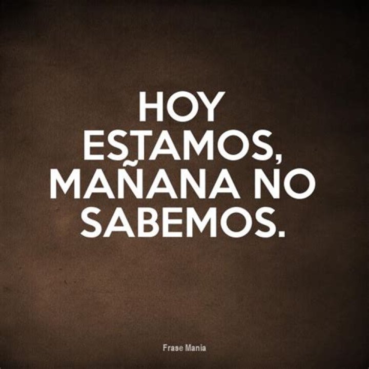 Hoy estamos ma&ntilde;ana no sabemos frases Literato