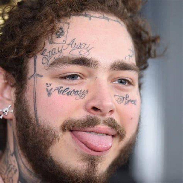 Inkdaze Post Malone Face Tattoo Set Temporary Tattoos Skin Safe Face