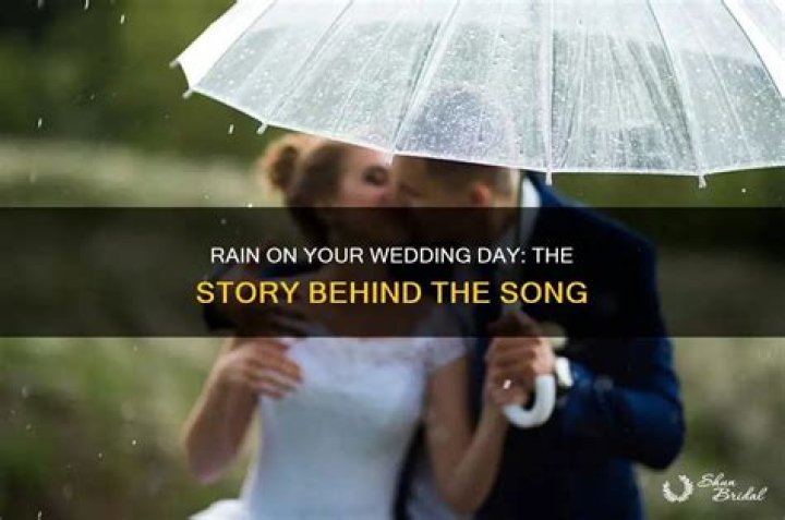 Its like rain on your wedding day lyrics