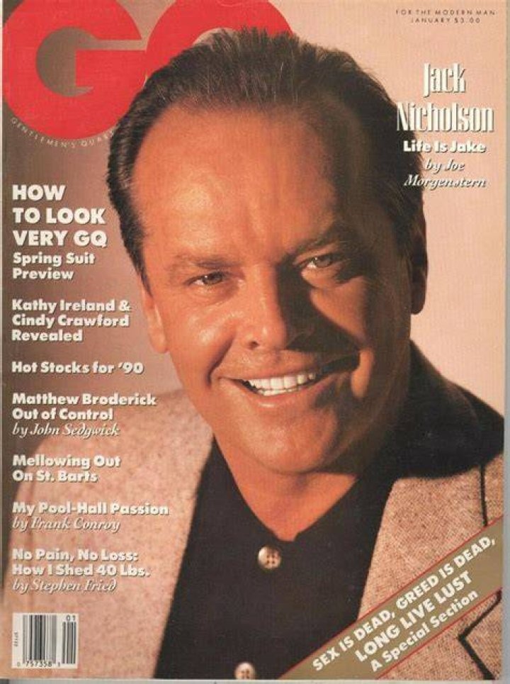 Jack Nicholson on the cover of Vanity Fair&rsquo;s Hollywood Issue, 2003