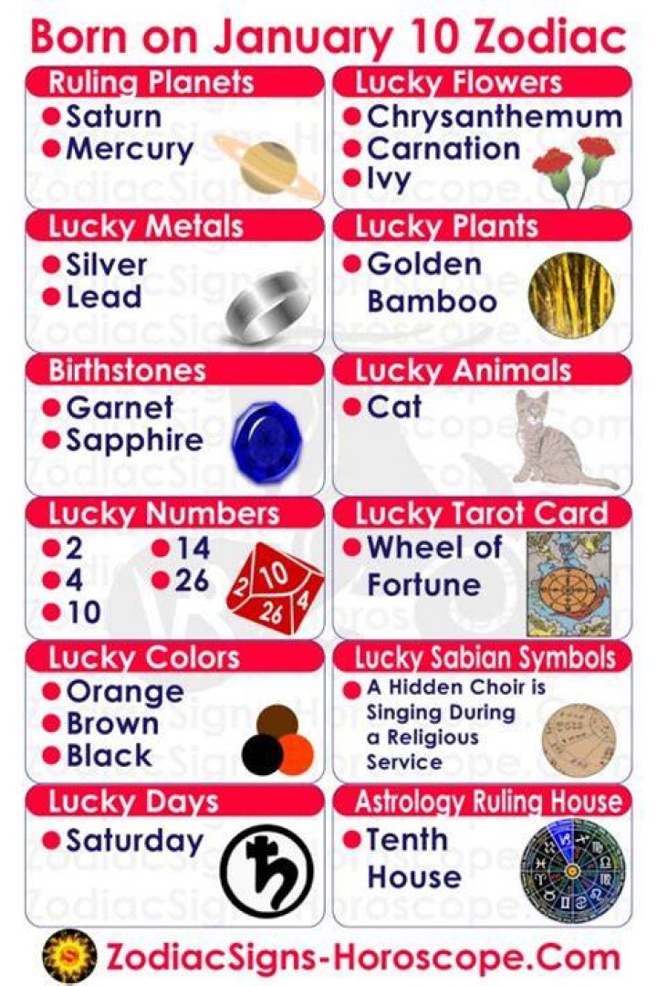 January 10 Zodiac | LoopBlog