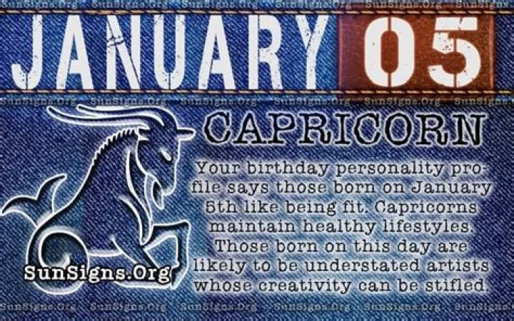 January 5 Zodiac Horoscope Birthday Personality