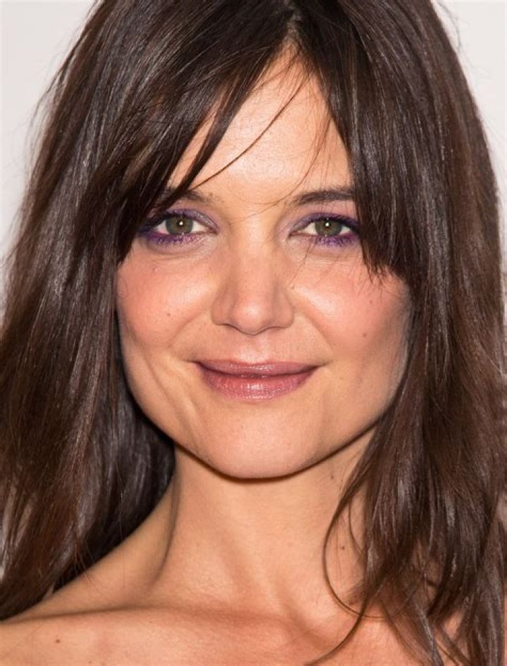 Katie Holmes New Eye Makeup, New Bangs Haircut Glamour