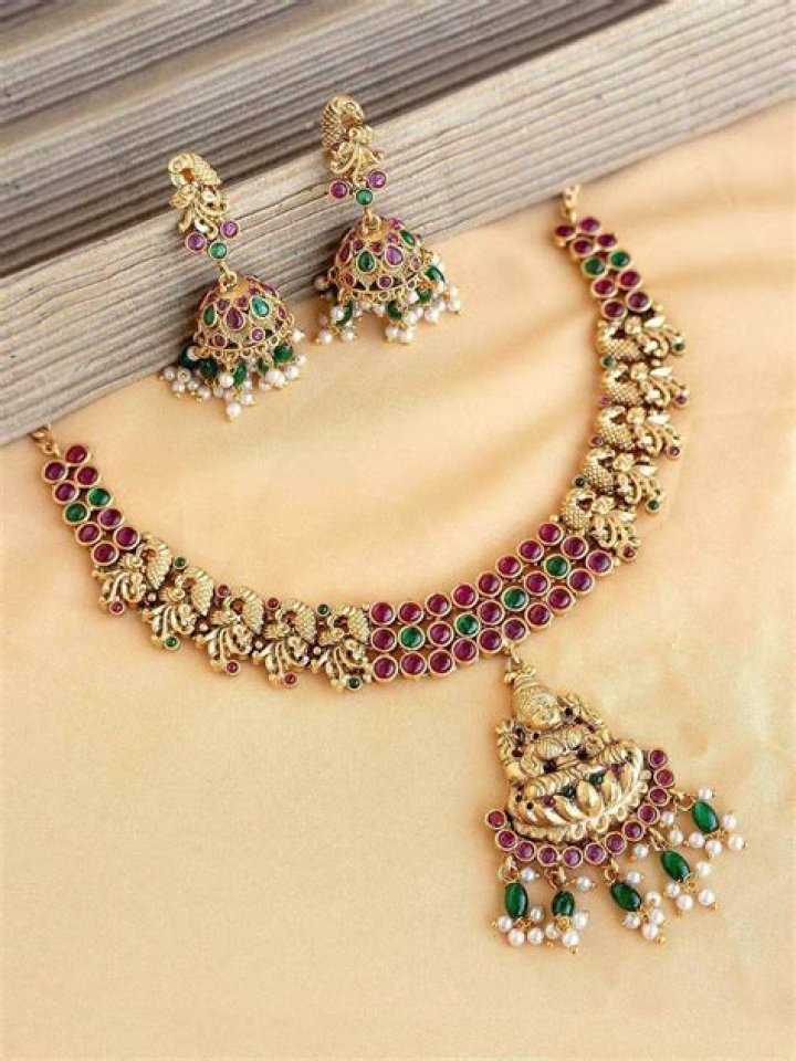 Kundan Lakshmi Peacock Set by Ananth Diamonds Jewellery Designs