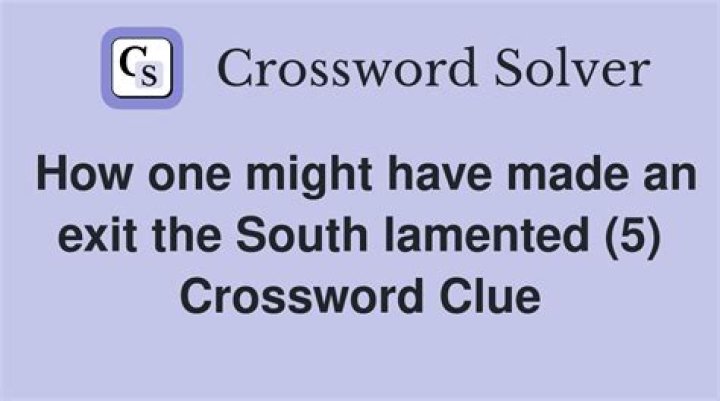 Lamented, in a way Crossword Clue