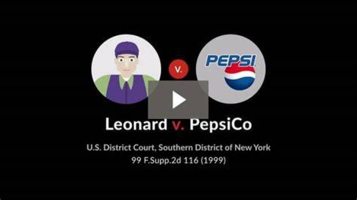 Leonard Vs. PepsiCo A Legal Landmark