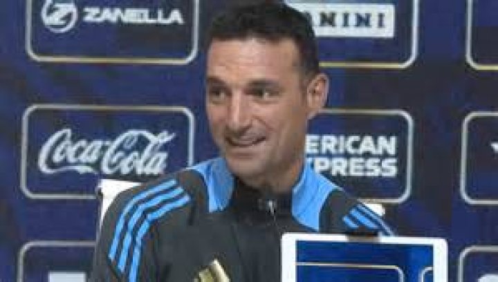 Lionel Scaloni and the intimate party with his wife Elisa Montero, who