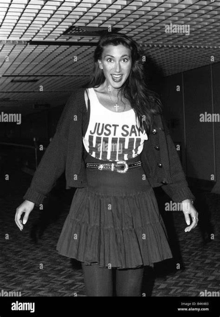Louise Dorsey daughtr of Engelbert Humperdinck arriving at Heathow