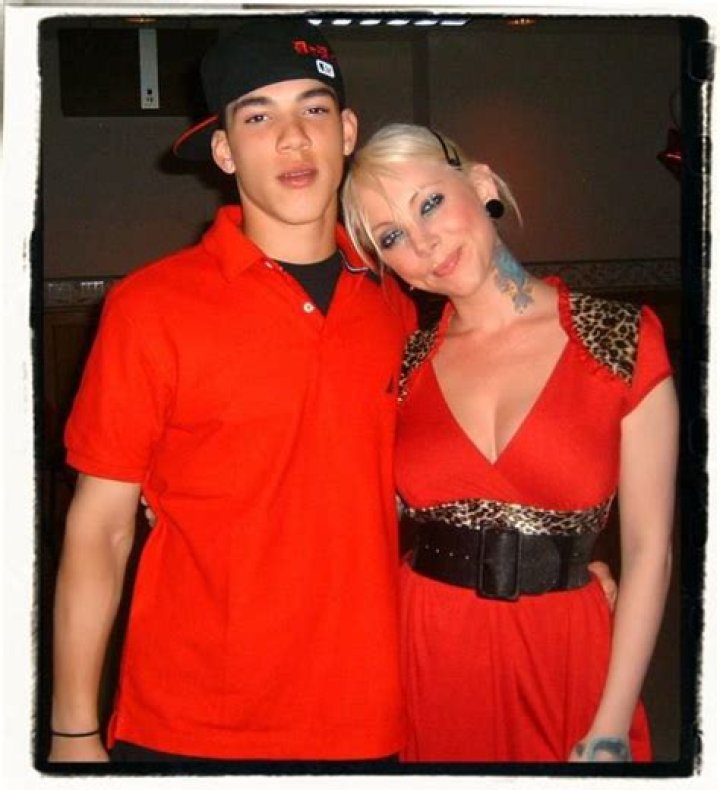 Maria Brink with her son Davion Brink