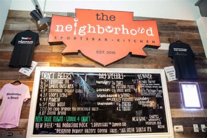 Menu at The Neighborhood Sports Bar and Arcade, Cary