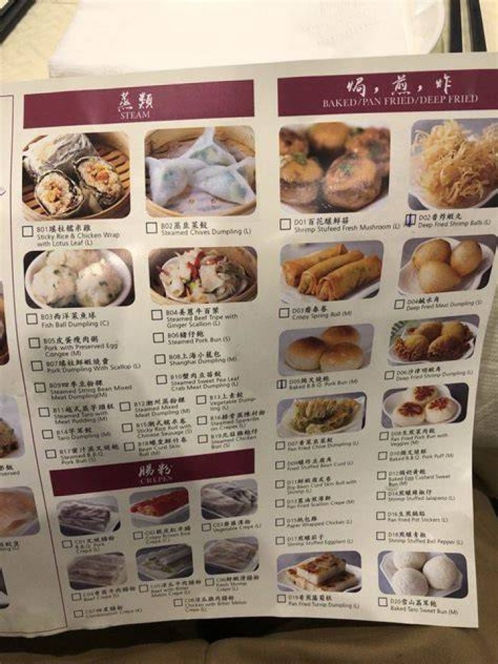 Menu for Ming Yuan Restaurant in Miami, FL Sirved