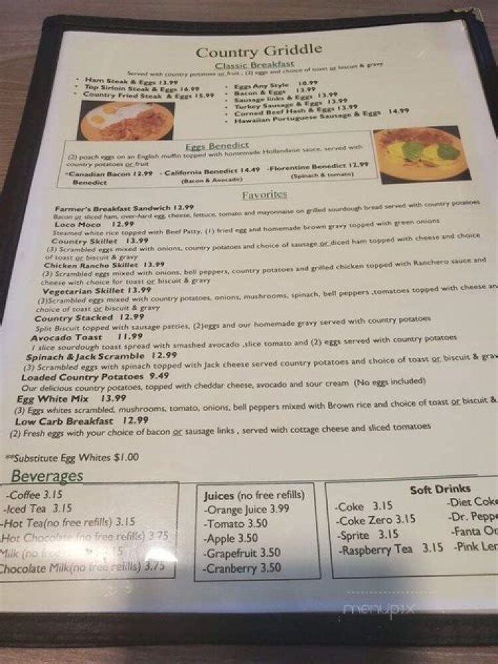 Menu of Country Griddle in Flemington, NJ 08822