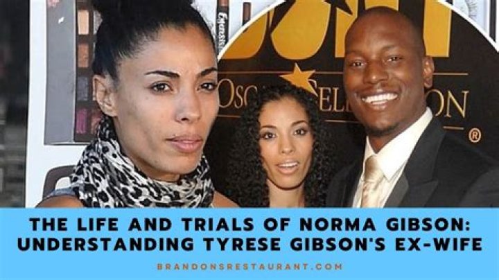 Norma Gibson Tyrese Gibson Once Confessed He Married His First Wife to