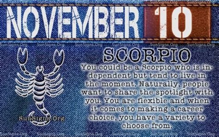 November 10 Zodiac Horoscope Birthday Personality