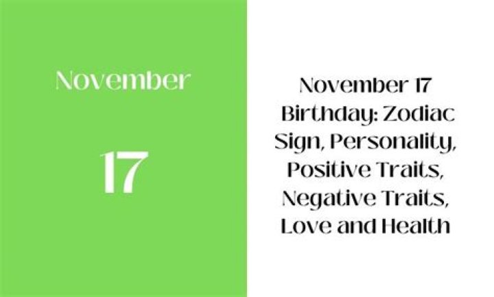 November 17 birthday personality
