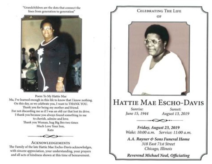 Obituary of Hattie Mae Davis Taylor Funeral & Cremation Services