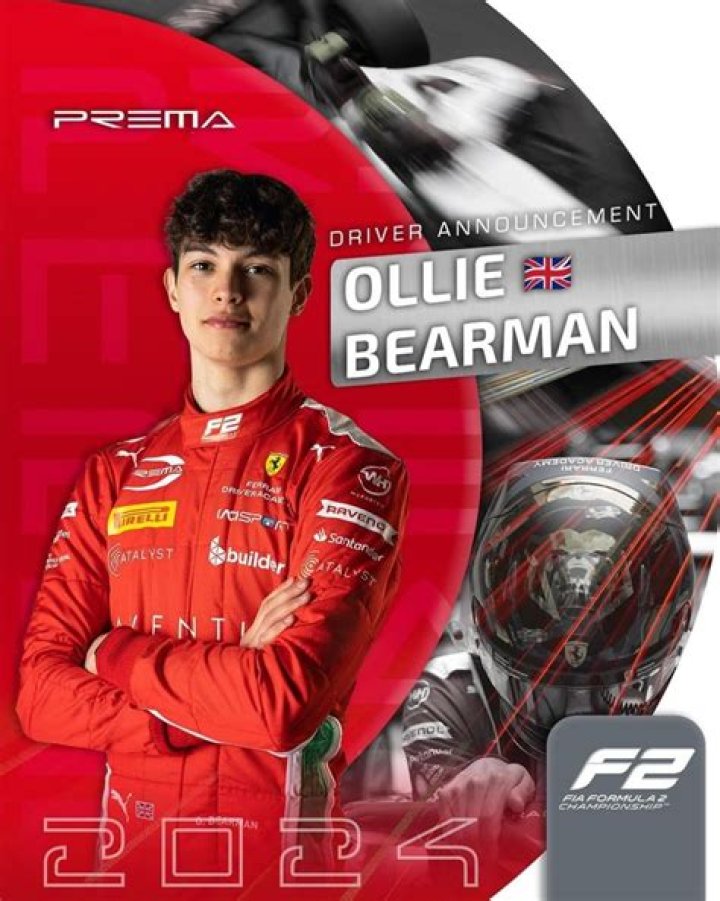 Ollie Bearman Joins Prema in Formula 2 in 2023 Formula 2