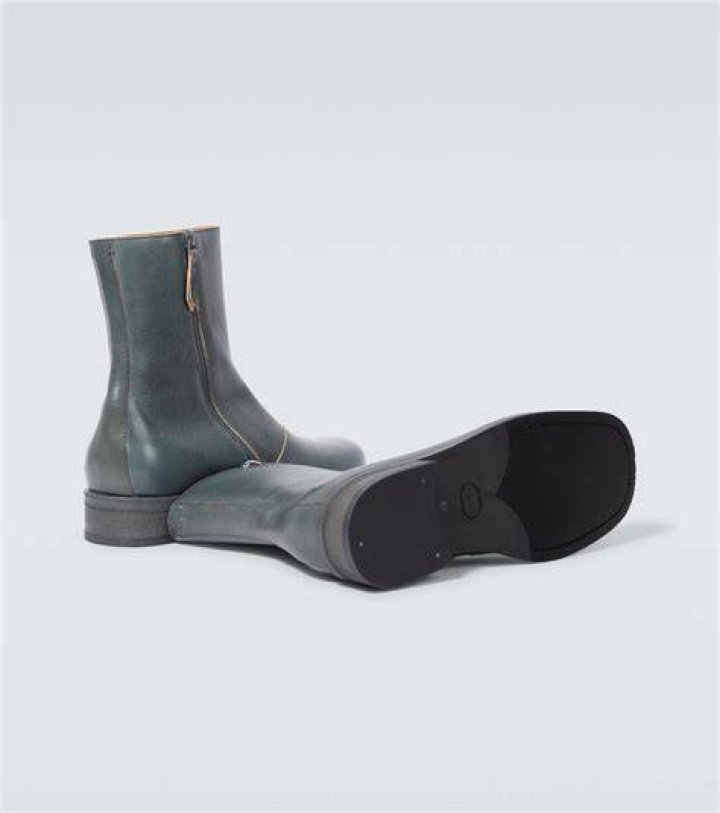 OUR LEGACY green Camion leather boots Browns