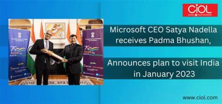 Padma Bhushan for Microsoft CEO Satya Nadella Google CEO Sundar Pichai