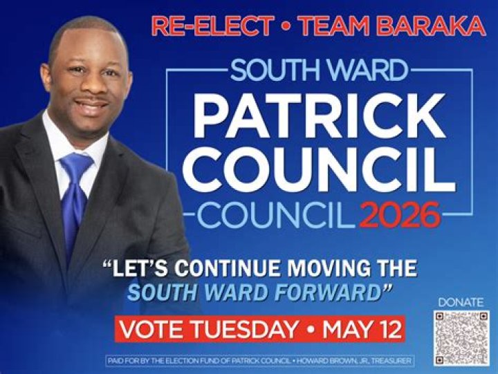 Patrick Council South Ward Councilman Elect Newark NJ