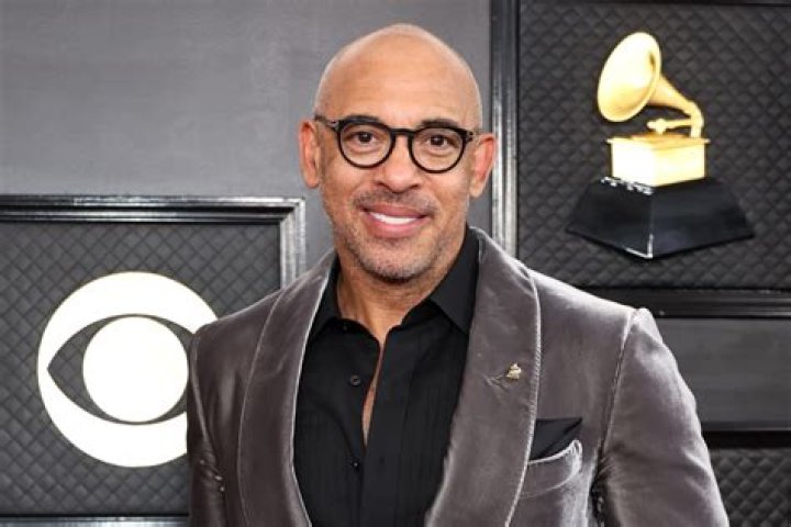 Photo Harvey Mason jr. and Britt Burton Arrive for the 64th Grammy
