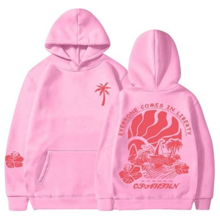 Pink Palm Puff Pullover Hoodie 30 OFF Houston Jackets