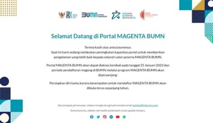 Program Magang MAGENTA BUMN DIBUKA Cek Persyaratan dan Segera