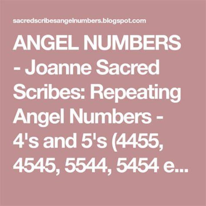 Repeating Angel Numbers - 4's and 5's (4455, 4545, 5544, 5454 etc) ·