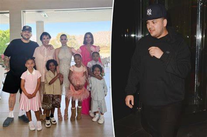 Rob Kardashian Makes Rare Appearance At Kris Jenner's Birthday Party