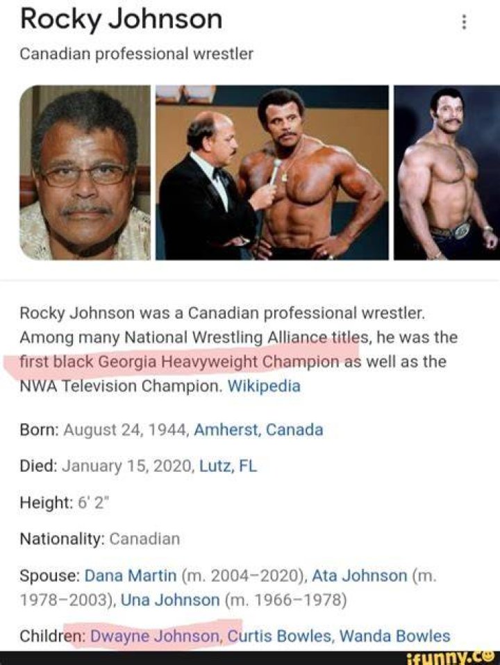 Rocky Johnson Bio, Age, Nationality, Net Worth, Facts, Married