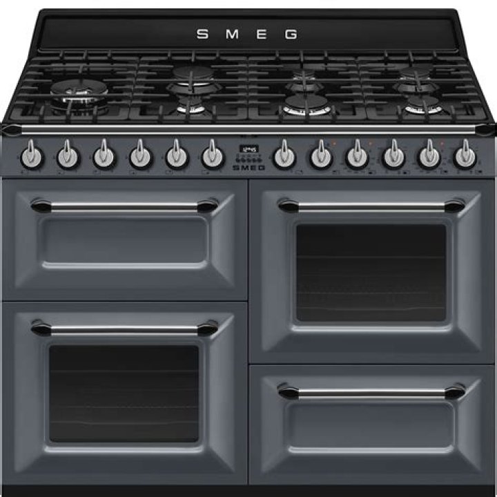 Smeg TR4110GR 110cm Victoria Dual Fuel Range Cooker SLATE Appliance