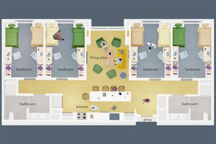 Student Housing 14 Bedroom Apartments The Quarters East Lansing