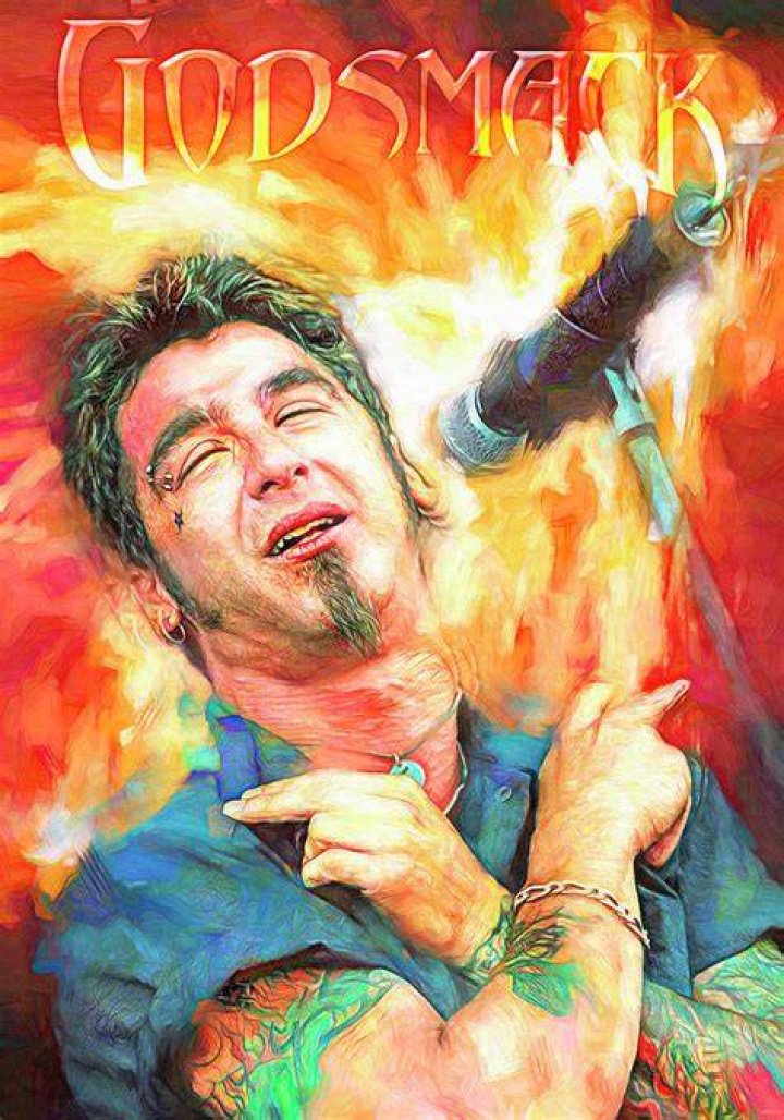 Sully Erna Godsmack Mixed Media by Mal Bray Fine Art America