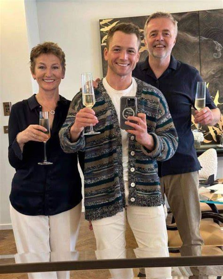 Taron egerton with his parents by aliciamartin851 on DeviantArt