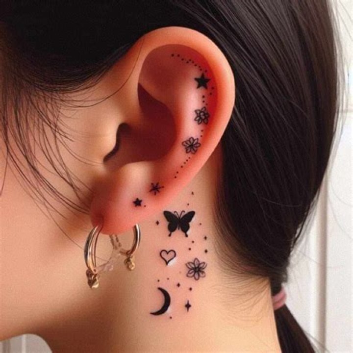 Tatuajes detr&aacute;s de la oreja para hombres dise&ntilde;os e ideas Tatuantes