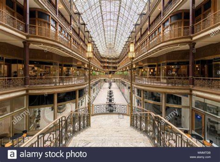 The historic Arcade shopping center in downtown Nashville, Tennessee