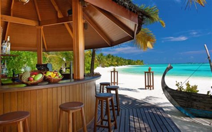 Tropical beach bar wallpaper 1920x1200 32282