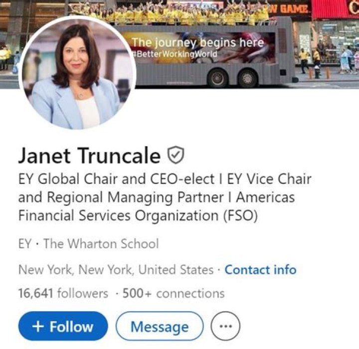 Truncale LinkedIn Know Her Age, Appointment At EY & Exclusive