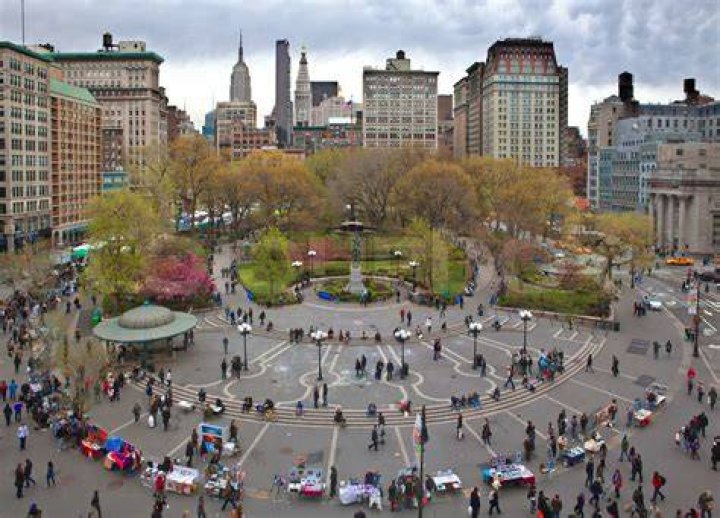 Union Square, New York. Vew from above Stock image Colourbox