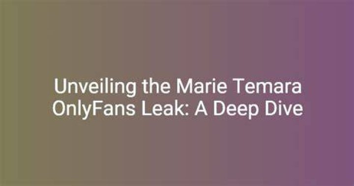 Unveiling Ree Marie's OnlyFans Leaks: A Comprehensive Analysis