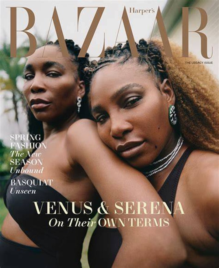 Venus & Serena Williams Swimsuits On Harpers Bazaar Cover Photos Hollywood Life |
