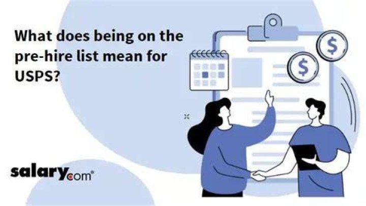What does pre-hire list mean for USPS?