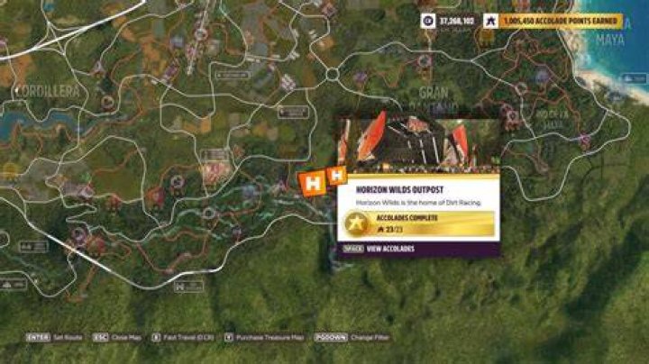 Where is Horizon Wilds Outpost in Forza Horizon 5