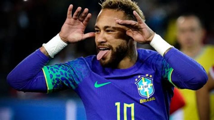 Why does Neymar put his hands on his head and poke out his tongue when
