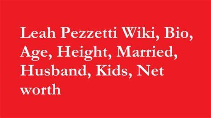 Wiki-Bio, net worth, career, height, husband, kids.