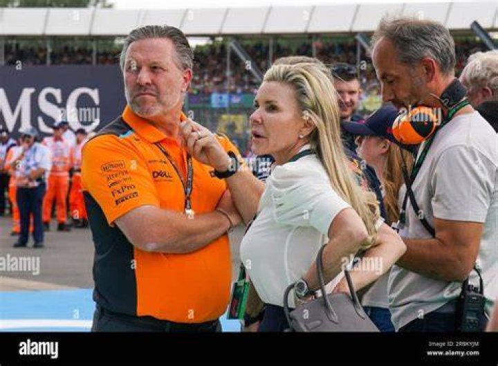 Zak Brown, McLaren, and Tracy Brown during the FORMULA 1 ARAMCO BRITISH
